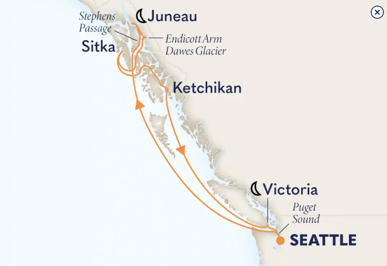 Alaska route map